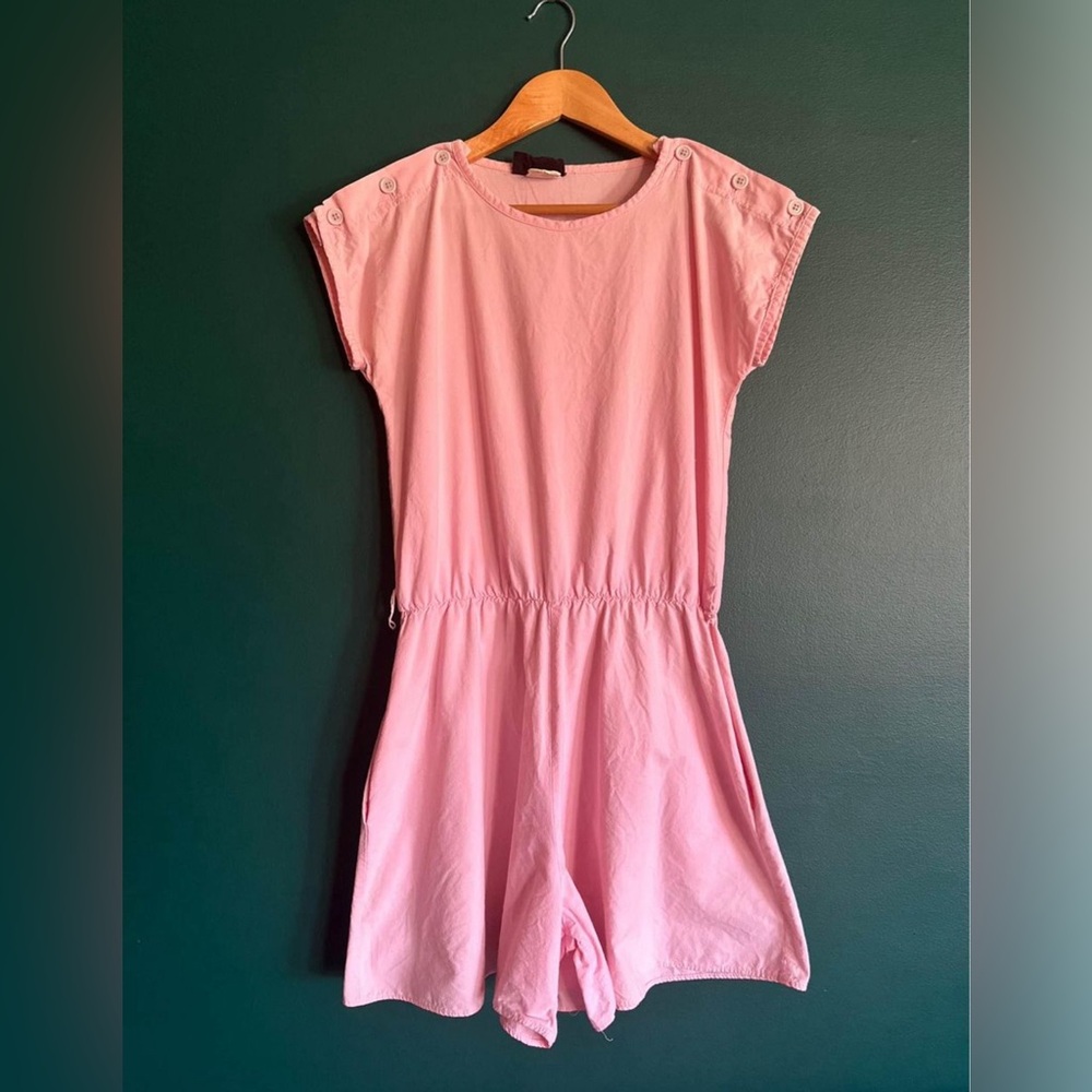 RARE 80’s Vintage Pink Romper